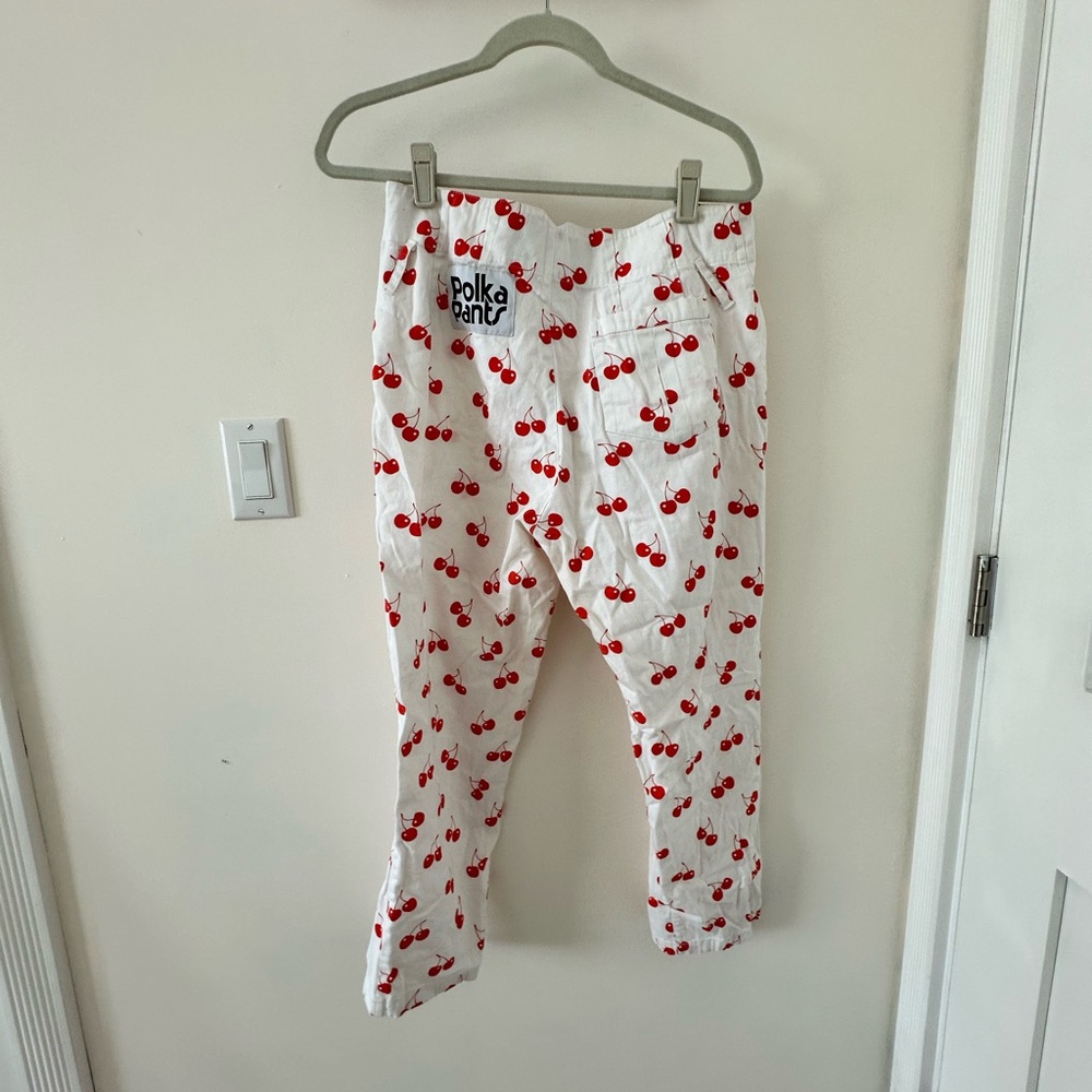 Polka Pants x Cherry Bombe edition chefs pants size-14UK / 12US.
